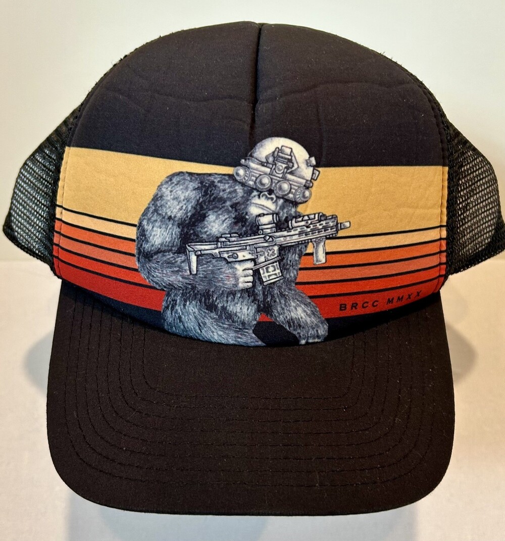 Black Rifle Coffee Co BRCC Tactisquatch Trucker Mesh Snapback Hat Bigfoot NEW
